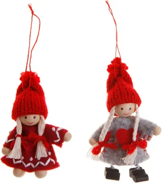 Produktbild von Sass & Belle Weihnachtsdekoration Baumschmuck Wichtel - sortiert - Preis pro Stück!