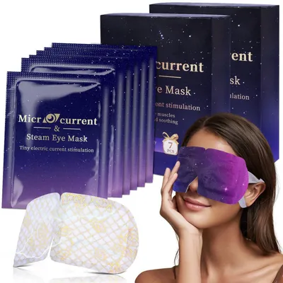Image de Masques oculaires chauffants pour les yeux secs, les gonflements des yeux et les chalazions, coffret cadeau pour le sommeil, idéal pour les voyages et la famille