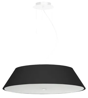 Immagine prodotto di Lampadario VEGA 60 nero 5xE27 15W tessuto/vetro/acciaio 105x60x60cm Sollux Lighting