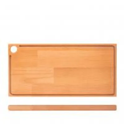 Produktbild von H&H Schneidebrett, rechteckig, aus Buchenholz, 17 x 33 x 1,8 cm