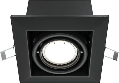 Immagine prodotto di Maytoni, faretta da incasso, GU10, metallo, quadrata, nera, 50 W, dimmerabile