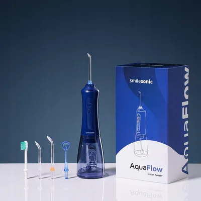 Obrázok produktu pre Bezdrôtová sprchová hlavica Smilesonic Aquaflow, 300 ml, 2,75-7,6 bar, 5 trysiek