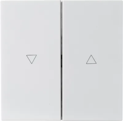 Produktbild von Jalousie-Taster McPower "Shallow", 250V/10A, UP, Klemmanschluss, weiß, matt