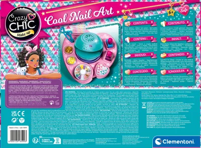Obrázok produktu pre Clementoni Crazy Chic COOL NAILS, Detská súprava na módny dizajn, 6 rok / roky, Plast, Viacfarebný