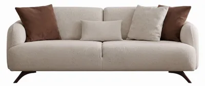 Obrázek produktu pro Nábytek do obývacího pokoje, moderní styl, béžová barva, dřevěná konstrukce, pohodlný a relaxační