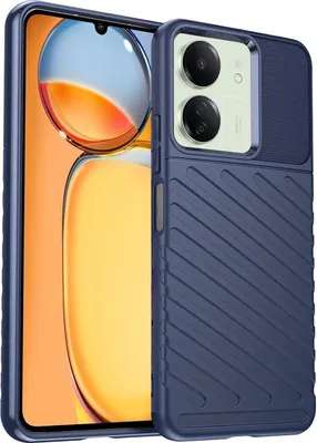 Produktbild von Conie Schutzhülle für Xiaomi Redmi 13C Tasche Silikon Case Muster Cover Bumper TPU Hülle in Blau