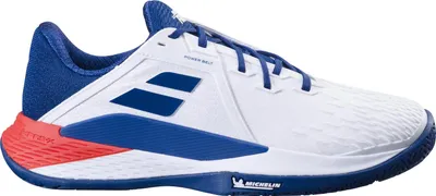 Produktbild von Babolat Propulse Fury 3 AC All Court Tennisschuhe Sportschuhe weiß/blau/rot 30S24208-1005, Schuhgröße:46 EU