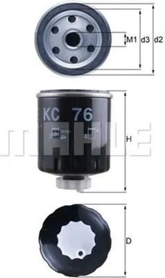 Produktbild von Kraftstofffilter KNECHT KC 76