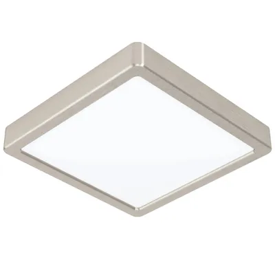 Obrázok produktu pre LED stropné svietidlo - farba niklu - oceľ - plast - 21 x 21 cm