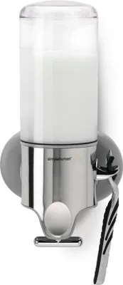 Produktbild von simplehuman Einzelspender mit Wandhalterung, Edelstahl - 444ml - 4x4x33,8 cm; BT1034