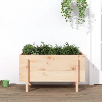 Image de Maison Exclusive - Jardinière surélevée 101x50x57 cm en bois massif de pin