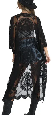 Produktbild von Floral Lace Kaftan Kleid für Strand und Schwimmen