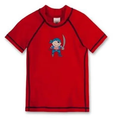 Produktbild von Sanetta Jungen Schwimmshirt kurzärmlig Pirat rot 86