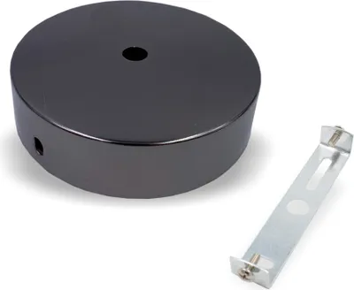 Produktbild von Baldachin Standard | Ø 100 mm | Höhe 25 mm | Schwarz verchromt