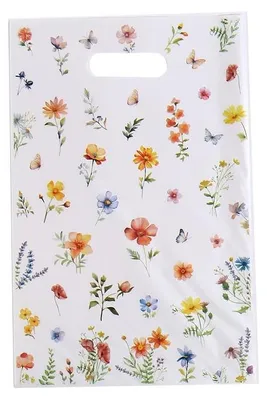 Productafbeelding van Set van 20 herbruikbare geschenktassen met wilde bloemen