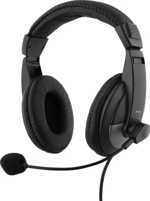 Immagine prodotto di Cuffie over-ear DELTACO con controllo del volume, 4 poli 3,5 mm, nere