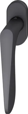 Immagine prodotto di FSB maniglia per finestra 34 1144 rosone ovale maniglia universale alluminio nero opaco