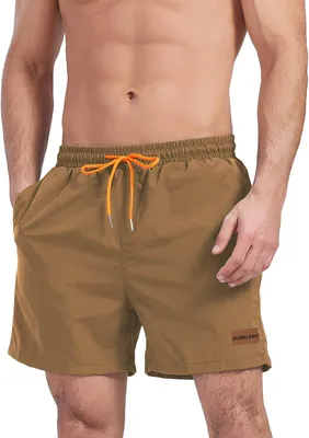 Produktbild von Regenhose Ougelebo Herren-Badehose mit Reißverschlusstasche, schnell trocknend