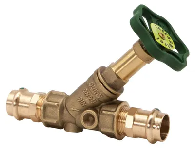 Produktbild von Schlösser Armaturen FREISTROMVENTIL, PRESSANSCHL.IG O.ENTL, N.ST.SP, DN20, PRESS22, DVGW