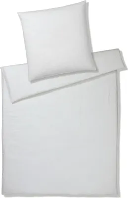 Produktbild von elegante Leinen-Bettwäsche-Garnitur Pure Farbe weiss Größe 140x220+70x90cm