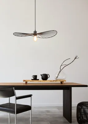 Produktbild von Reality Chapeau Pendelleuchte E27 ⌀60cm Schwarz Matt