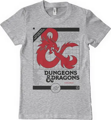 Immagine prodotto di Maglietta Dungeons & Dragons - Set di 3 volumi - Medium - HeatherGrey
