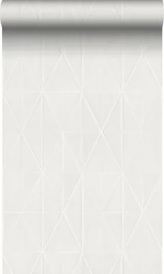 Produktbild von Origin Wallcoverings Tapete grafische Form Crême-Weiß 53 cm x 10.05 m
