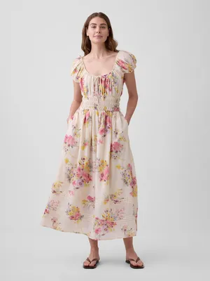 Produktbild von GAP Voile-Maxikleid mit Blumenmuster L