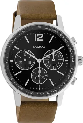 Produktbild von Oozoo Herren Lederarmband Uhr Timepieces braun C10812 Analog Quarzuhr UOC10812