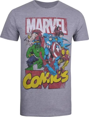 Image de Marvel - T-shirt "Call Out" pour homme TV646 (S) (Gris)