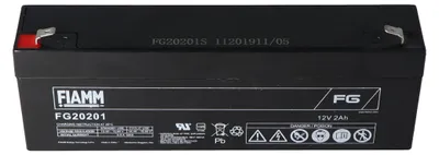 Produktbild von Fiamm FG20201 Akku 2,0Ah PB Blei Akku wartungsfrei, mit 4,8mm Steckkontakten