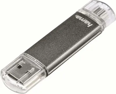 Produktbild von hama USB 3.0 / 3.1 Speicherstick "C-Laeta" 16 GB silber