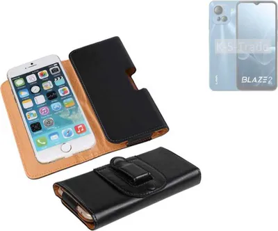 Produktbild von K-S-Trade Schützhülle Handyhülle kompatibel mit Lava Blaze 2 Pro Holster Gürtel Tasche Schutzhülle Handy-Tasche Smartphone Case Seitentasche