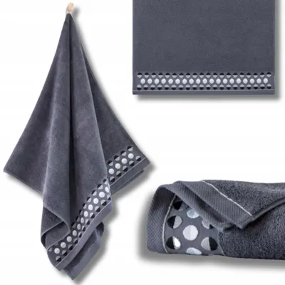 Productafbeelding van Handdoek - 100% katoen - 450 g/m² - 50x90 cm - Extra absorberend - Donkergrijs - Hoge kwaliteit - ZEN2
