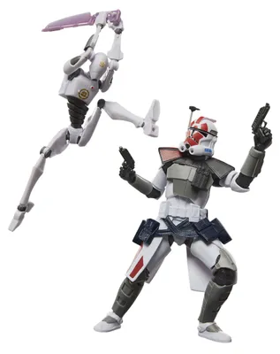 Image de Star Wars, La Collection Black Series : Soldat ARC (Infiltrateur) et Droïde de commandement (entraînement), figurines d'action premium de Battlefront II (15 cm) à collectionner