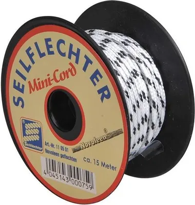 Obrázok produktu pre Minišnúrka novolen 1,5mm. 15 m. opletené. najrôznejšie. 150 daN