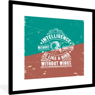 Produktbild von MuchoWow® MuchoWow® Gerahmtes Poster Vintage - Design - Totenkopf 40x40 cm - Poster mit zchwarzem Bilderrahmen - Poster - Plakat im Rahmen