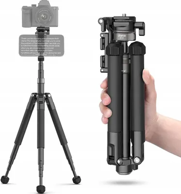 Obrázek produktu pro Profesionální stativ + monopod 145cm VLOG + držák telefonu Prompter / Ulanzi MT-63