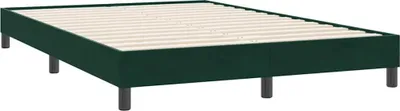 Productafbeelding van vidaXL Bedframe zonder matras, donkergroen, 140x220 cm, fluweel