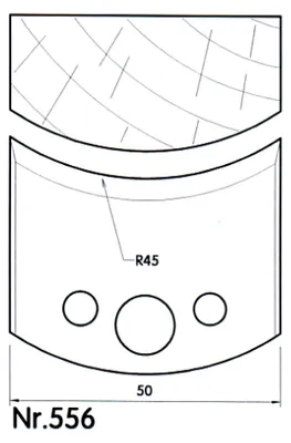 Zdjęcie produktu dla BRÜCK UNI-Abweiser 50 mm Profil-Nr. 556 | 39556