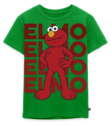 Produktbild von Spreadshirt Sesamstraße Elmo Pose Kinder Premium T-Shirt, 98/104 (2 Jahre), Grün