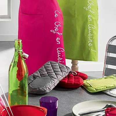 Produktbild von Famanu Ofenhandschuh 30 x 18 cm - Polykatoen und Silikon - Schwarz
