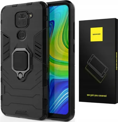 Immagine prodotto di SPACECASE Custodia protettiva X-ring per Redmi Note 9 Nero