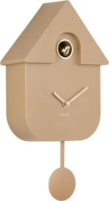 Produktbild von Karlsson - Wanduhr Modern Cuckoo Oro - Braun - 21.5x8.5x41cm