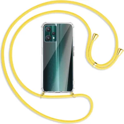 Produktbild von Handykette Backcover-Schutzhülle mit Band (Metall goldfarben) für Realme 9 Pro 5G - gelb
