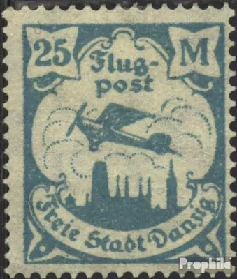 Produktbild von Briefmarken Danzig 1923 Mi 133 postfrisch Flugpost
