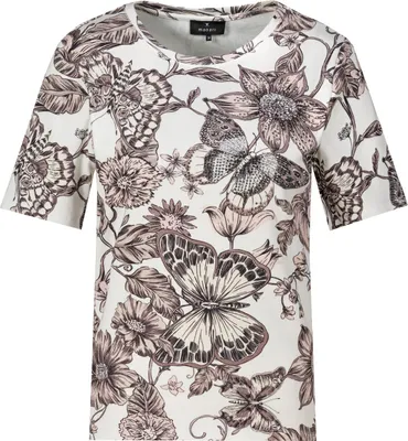 Produktbild von monari T-Shirt 581 taupe gemust 40