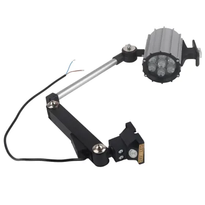 Produktbild von LED-Arbeitsleuchte mit langem Arm, verstellbar, Mehrzweck, mit Schraubbefestigung für Drehmaschinen, CNC-Fräsmaschinen, 7 W, 24 V