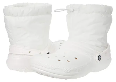 Produktbild von Crocs Uni Erwachsene Classic Lined Neo Puff Boot Stiefel, White/White, 36/37