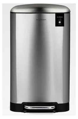 Produktbild von Küchen-Tretabfalleimer Edelstahl mit 30 L Fassungsvermögen, Kompakt, Praktisch, Herausnehmbarer Inneneimer, Design, Strapazierfähig, Geräuscharmer Deckelverschluss